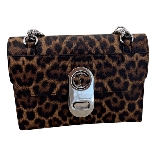 Christian Louboutin Elisa Calf Empire Leopard Leather Shoulder Crossbody Bag