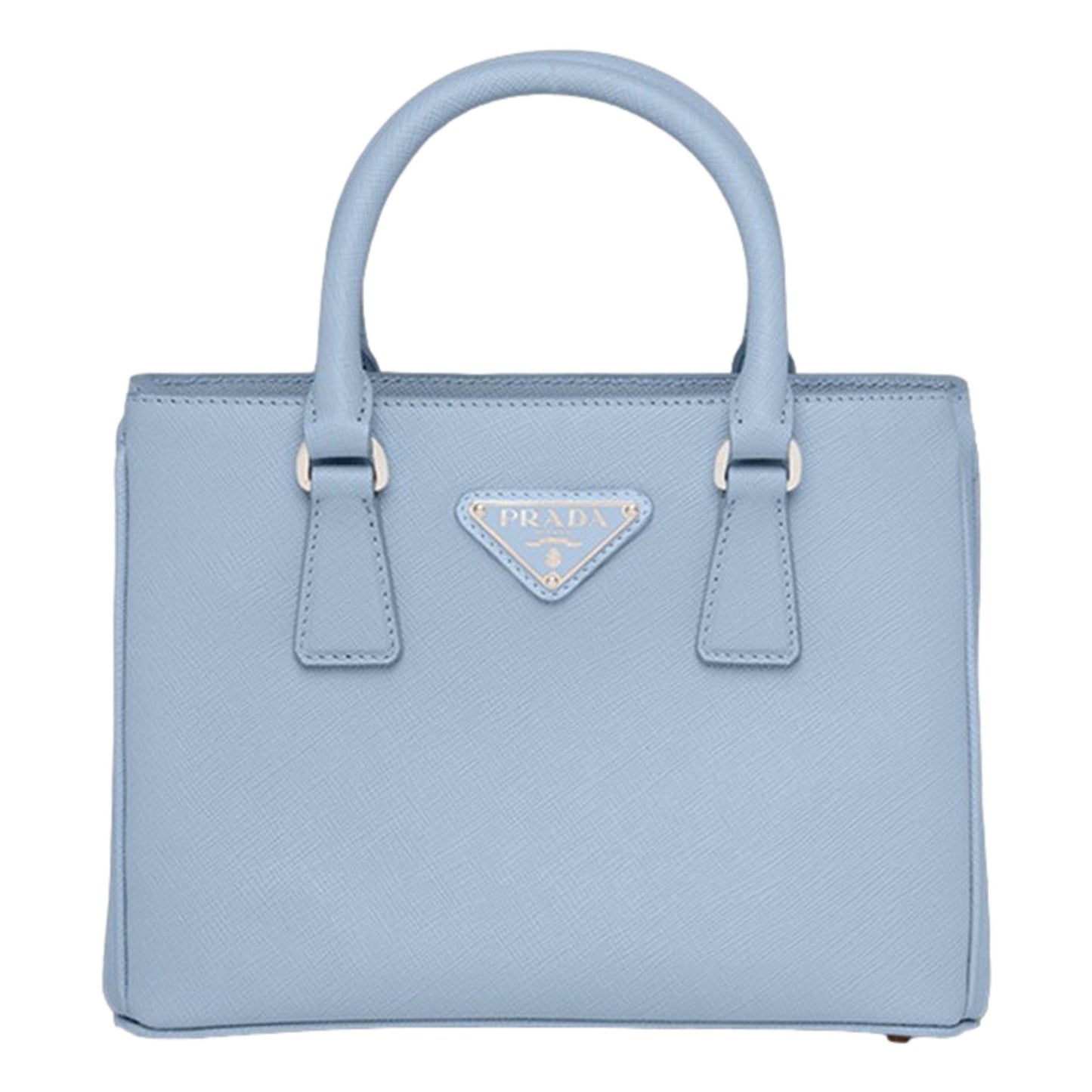 Prada Galleria Mini Saffiano Crossbody Handbag Celeste Blue