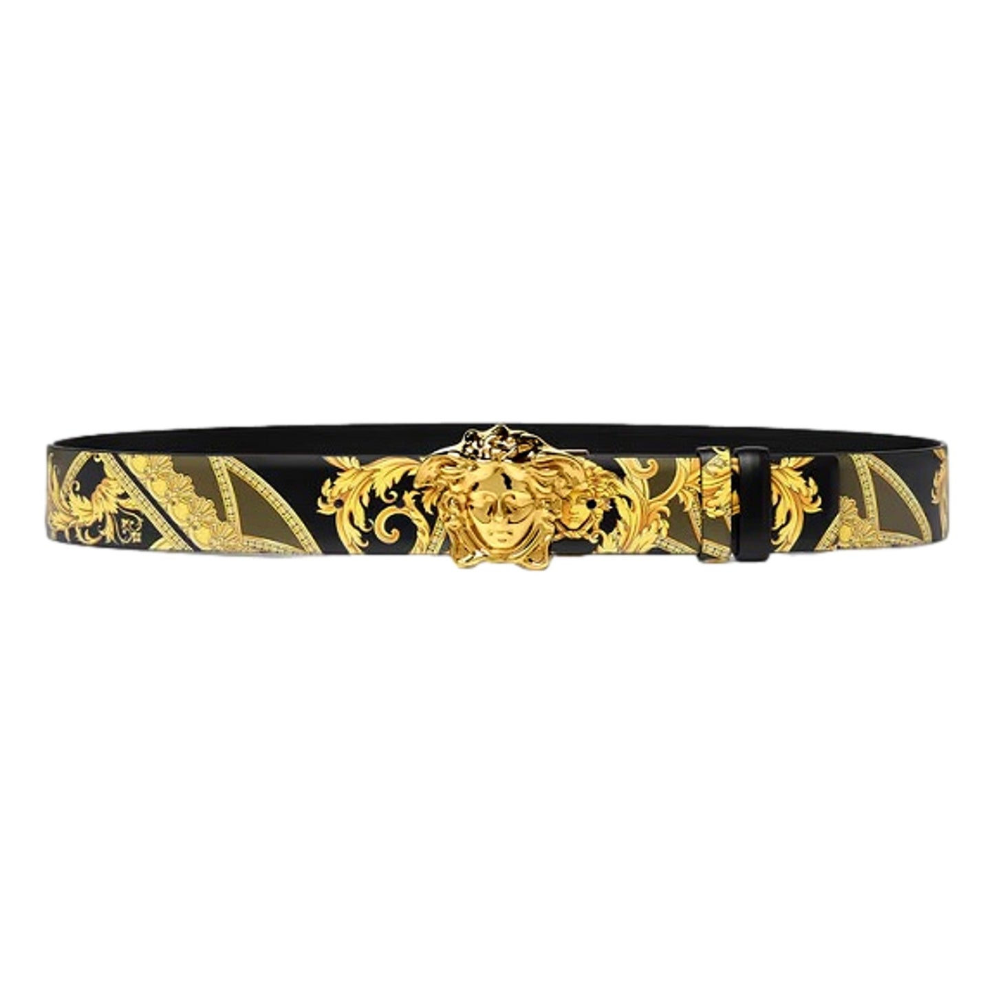 Versace La Medusa Baroque Reversible Calfskin Belt 75/30