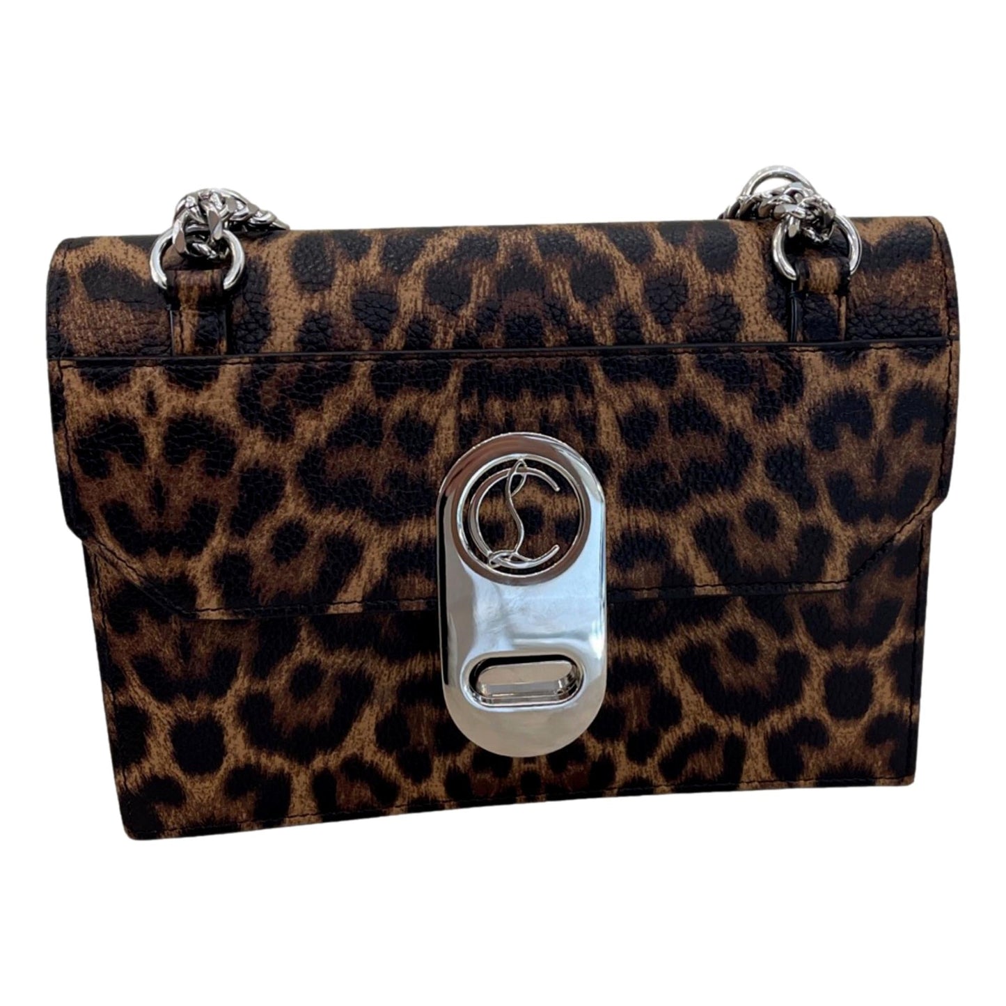 Christian Louboutin Elisa Calf Empire Leopard Leather Shoulder Crossbody Bag