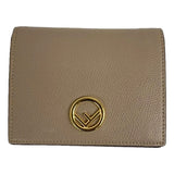 Fendi F is Fendi Tortora Gray Leather Bifold Wallet