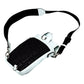 Fendi Fendiness Cyber Blue Nylon Buckle Mini Backpack Crossbody Bag