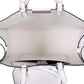 Fendi FF Canvas Leather Black and White Turn Lock X-Tote