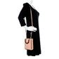 Fendi FF Zucca Leather Mini Sunshine Shopper Tote Crossbody Bag Baby Pink