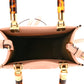 Fendi FF Zucca Leather Mini Sunshine Shopper Tote Crossbody Bag Baby Pink