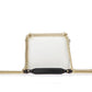 Fendi Kan I White Multi Color Flowers Leather Chain Bag