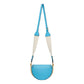 Fendi Moonlight Cyber Blue Leather Satchel Crossbody Bag