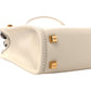 Fendi Nude Calfskin Snake Print Mini Sunshine Shopper Tote Crossbody Bag