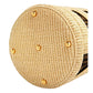 Fendi Step Out Straw and Canvas Medium Shoulder Bucket Bag