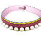 Fendi Strap You Pearl Embellished Black Cherry Lemon Shoulder Strap