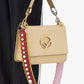 Fendi Strap You Pearl Embellished Black Cherry Lemon Shoulder Strap