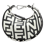 Fendi x Marc Jacobs Fendigraphy Nano Hobo Bag Black White