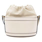 Gucci 1955 Horsebit White Leather Bucket Bag