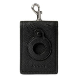 Gucci Grained Leather AirTag Holder Folding Card Case Wallet in Dark Gray