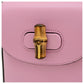 Gucci Bamboo Mini Handbag Top Handle Bag in Pink Leather