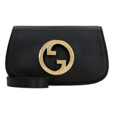 Gucci Blondie Soft Calfskin Leather Black Shoulder Bag