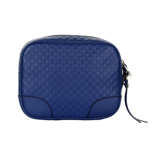 Gucci Bree Microguccissima Leather Crossbody Bag Caspian Blue