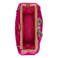 Gucci Broadway Fuchsia Satin Crystal Bow Clutch Chain Shoulder Bag