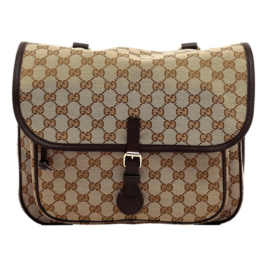 Gucci Canvas GG Messenger Bag Web Stripe Red Green