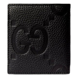Gucci GG Embossed Black Leather Bifold Wallet
