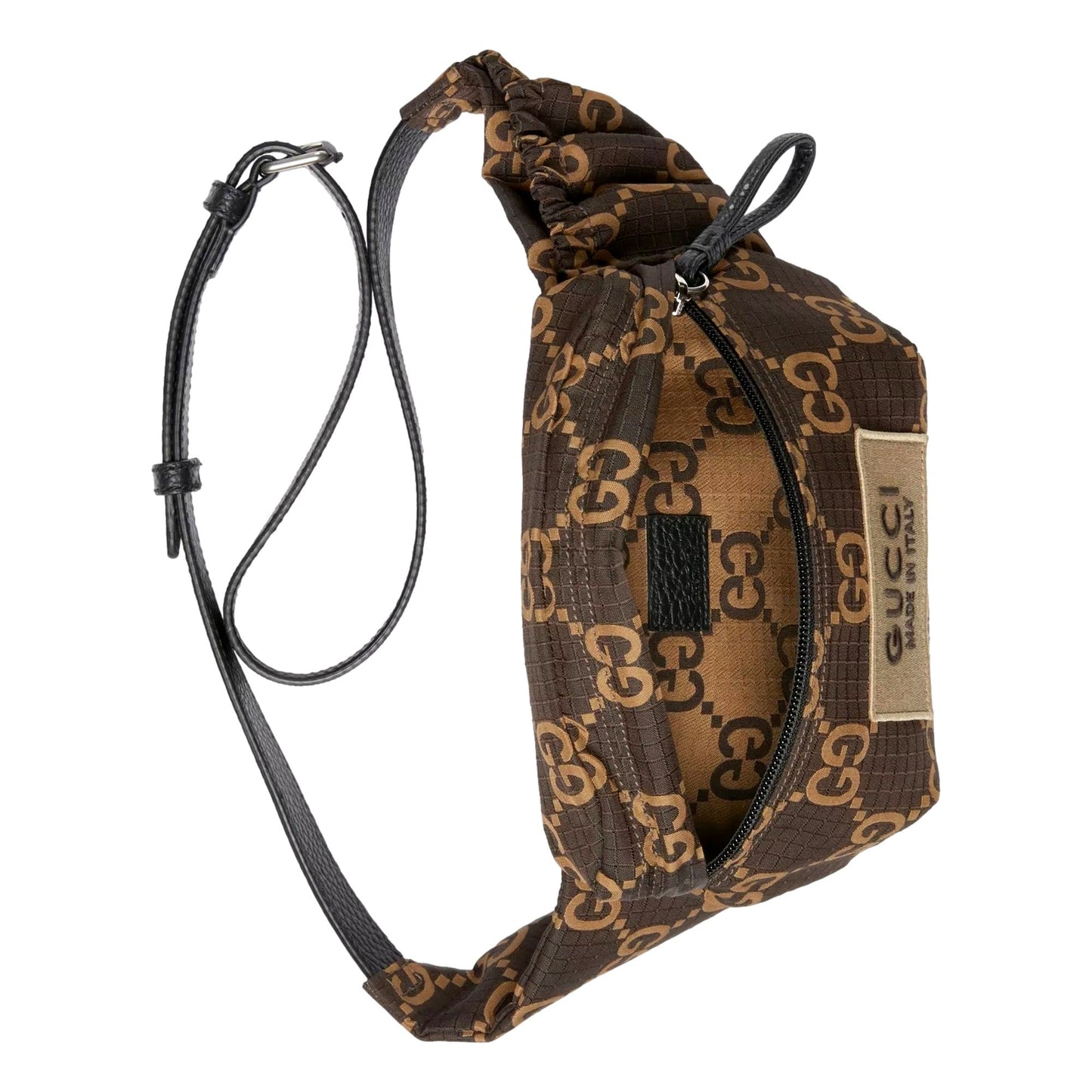Gucci GG Ripstop Waist Bag Beige and Brown