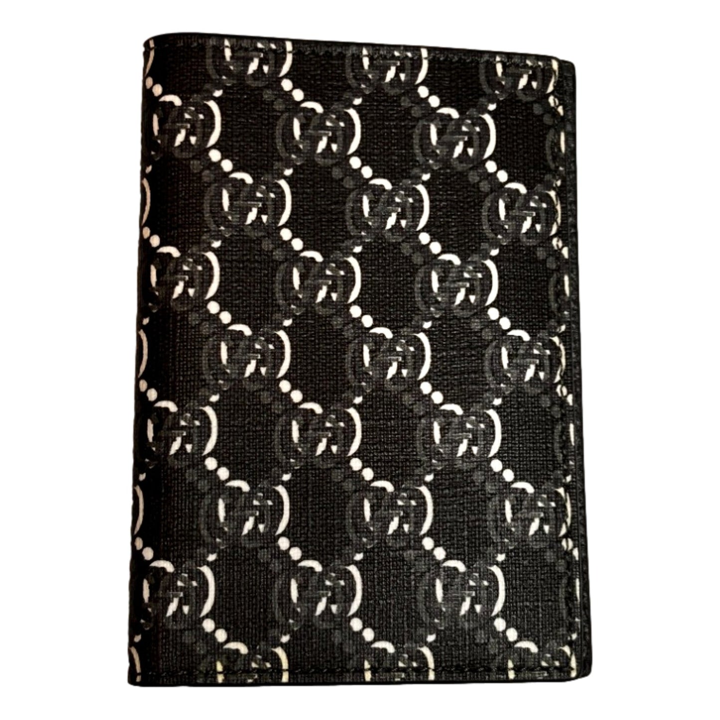 Gucci GG Shadow Large Bifold Wallet Black Embossed Leather
