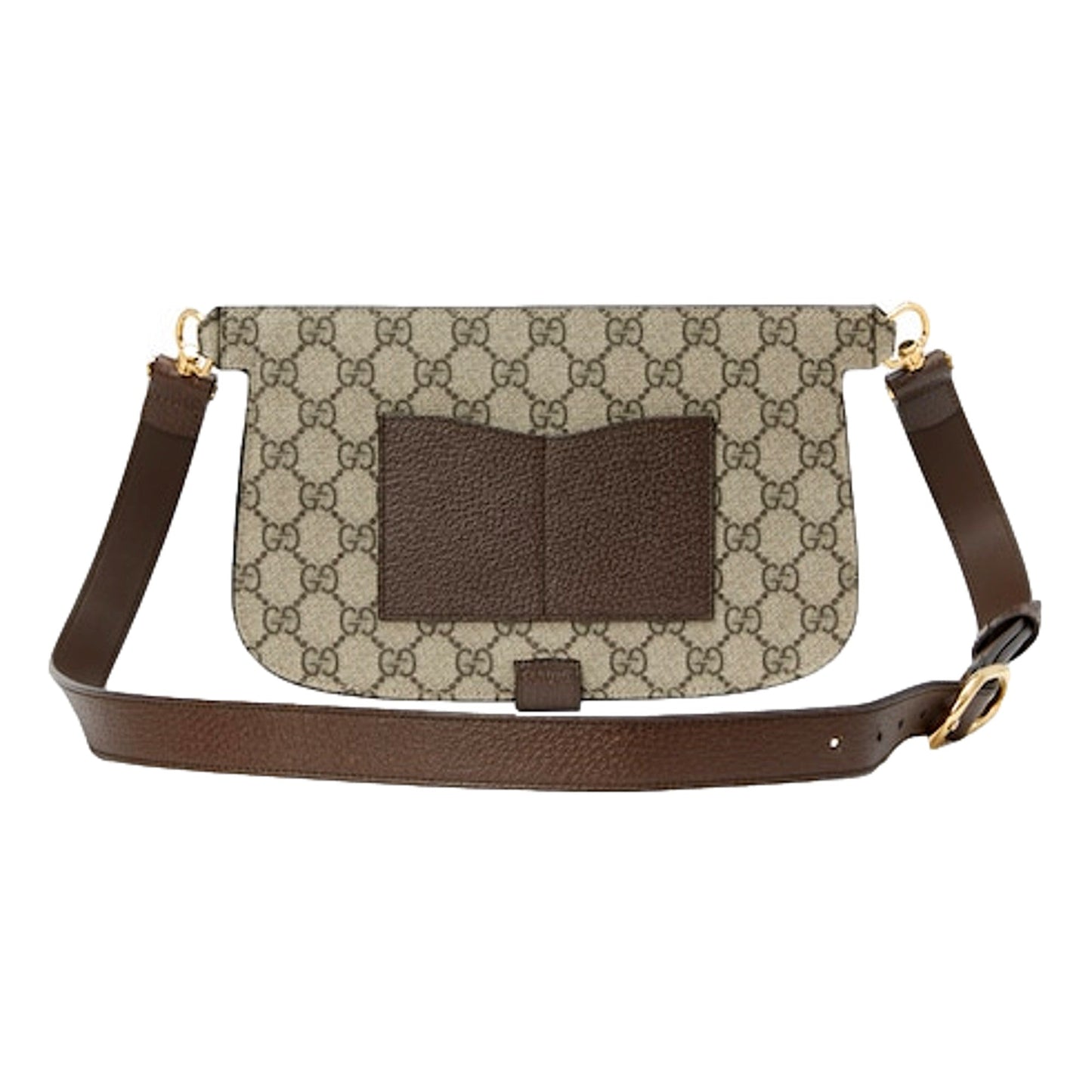 Gucci GG Supreme Blondie Canvas Belt Bag Brown Beige Size 90