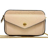 Gucci Gilbert Calfskin Mini Envelope Beige Crossbody Bag