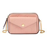 Gucci Gilbert Calfskin Mini Envelope Pink Crossbody Bag