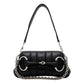 Gucci Horsebit Vertical Quilted Leather Small Chain Shoulder Bag Black