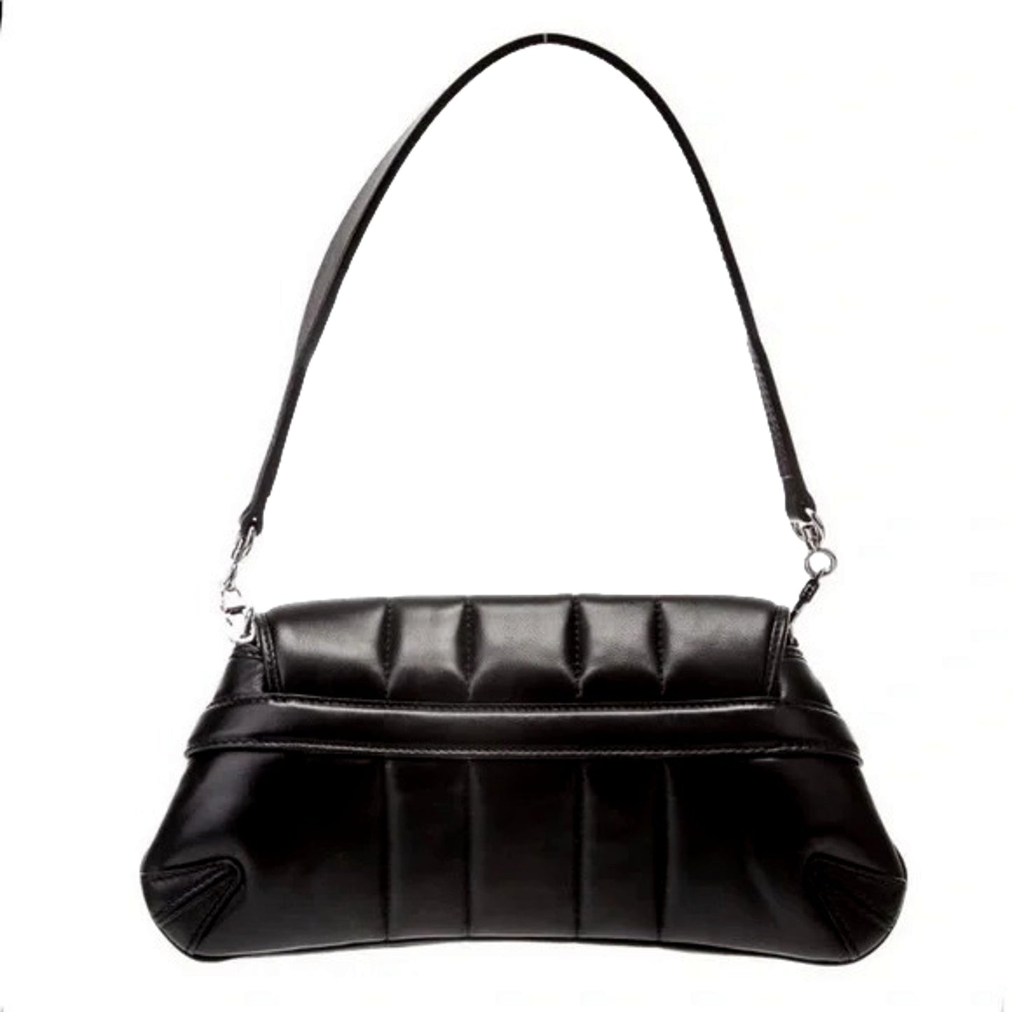 Gucci Horsebit Vertical Quilted Leather Small Chain Shoulder Bag Black