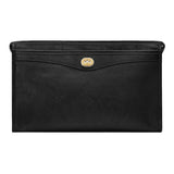Gucci Morpheus Black Fluffy Calf Leather Cosmetic Pouch Bag