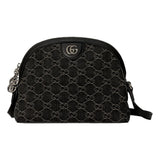 Gucci Ophidia Dome GG Denim Black Shoulder Bag