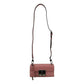 Gucci Pink GG Supreme Leather Padlock Chain Small Handbag Pink