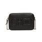 Jimmy Choo Balti Embossed Black Leather Camera Crossbody Bag