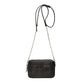 Jimmy Choo Balti Embossed Black Leather Camera Crossbody Bag