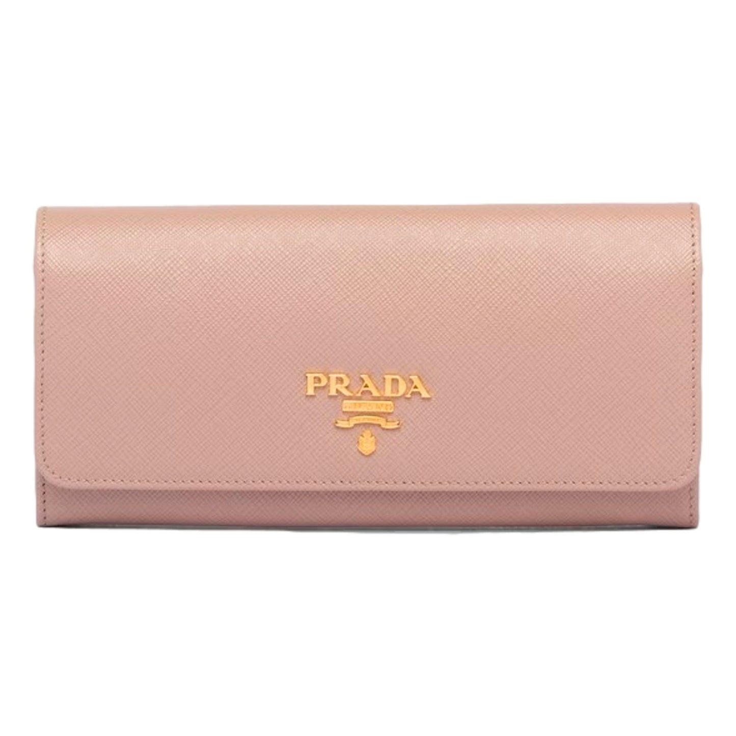 Prada Saffiano Leather Sand Beige Rosso Red Multicolor Long Wallet with Zipper