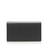 Saint Laurent YSL Belle de Jour Leather Black Large Clutch Bag