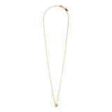 Saint Laurent YSL Logo Long Opyum Twist Necklace Gold