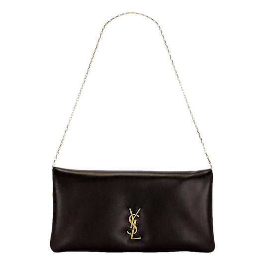 Saint Laurent YSL Mini Calypso Soft Leather Black Shoulder Bag