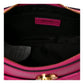 Versace La Medusa Half Moon Hobo Shoulder Crossbody Bag Pink Leather