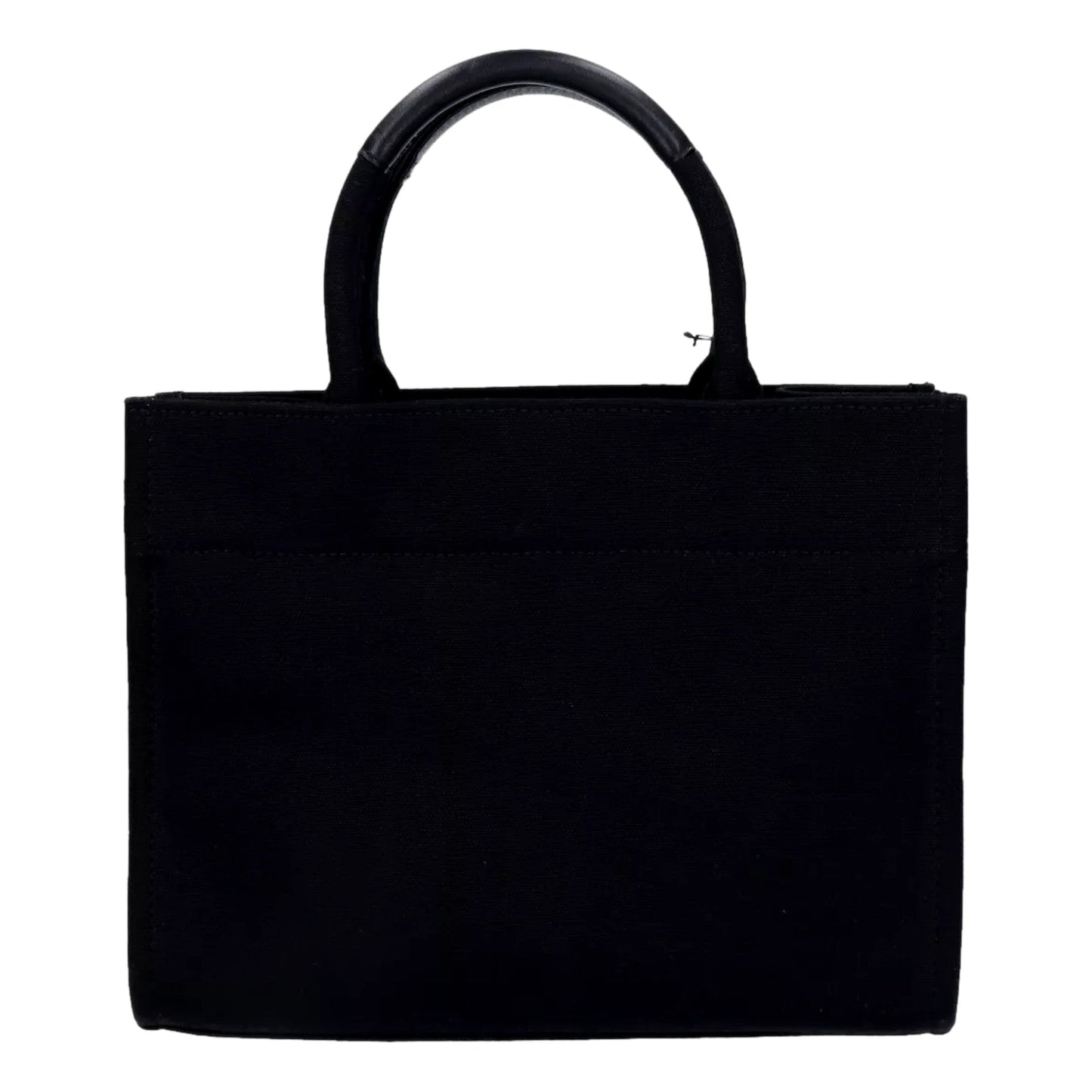 Versace Mini Tote Bag Nero Black Canvas Studded Logo